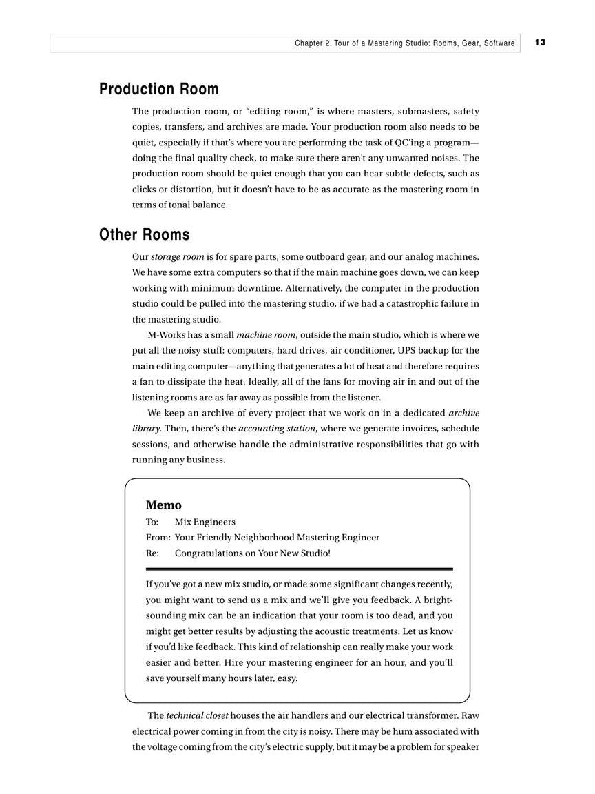Audio Mastering – Essential Practices – 2nd Edition - sample page 11