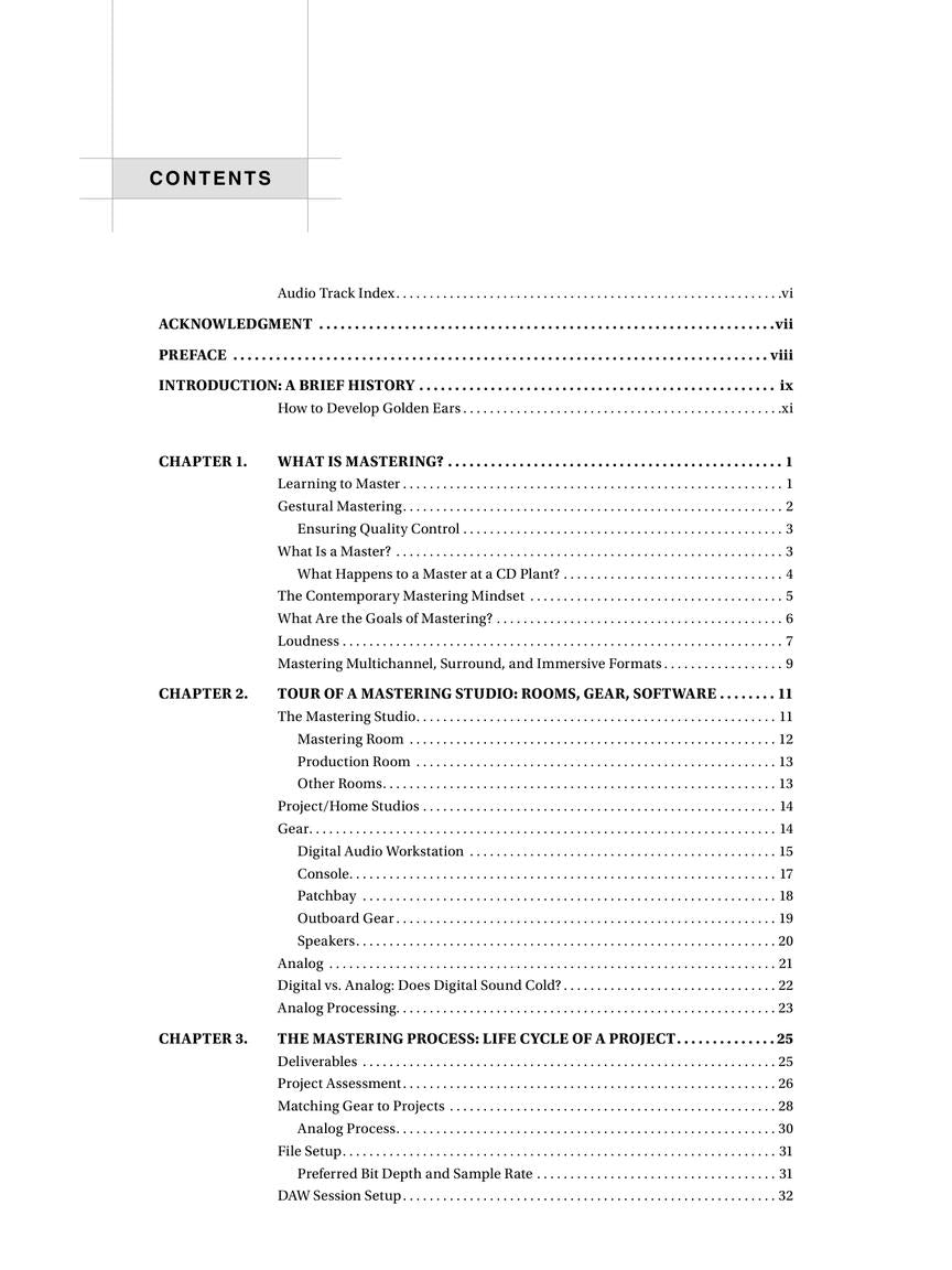 Audio Mastering – Essential Practices – 2nd Edition - sample page 2