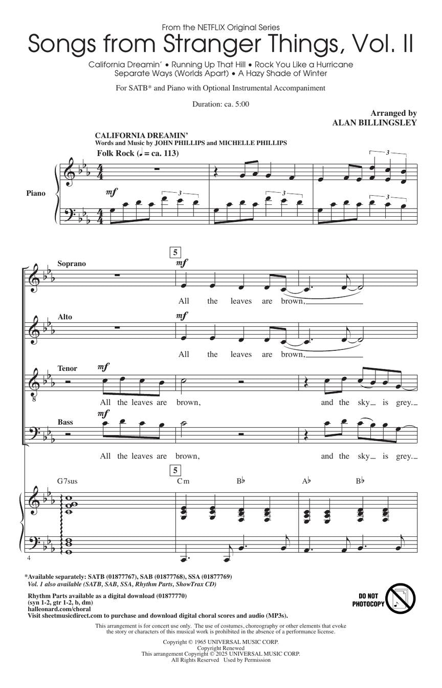 Songs from Stranger Things, Vol. II - sample page 2