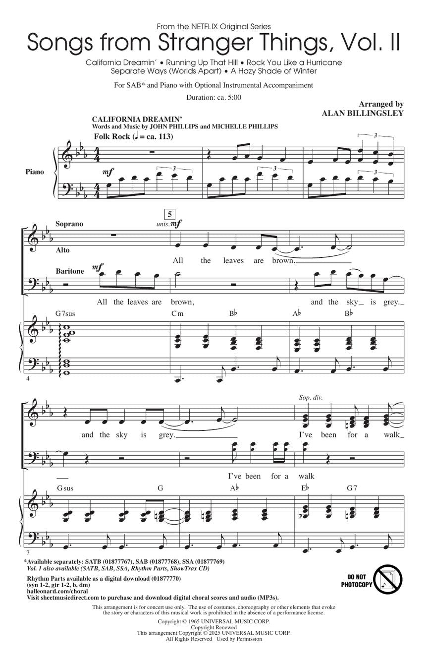 Songs from Stranger Things, Vol. II - sample page 2