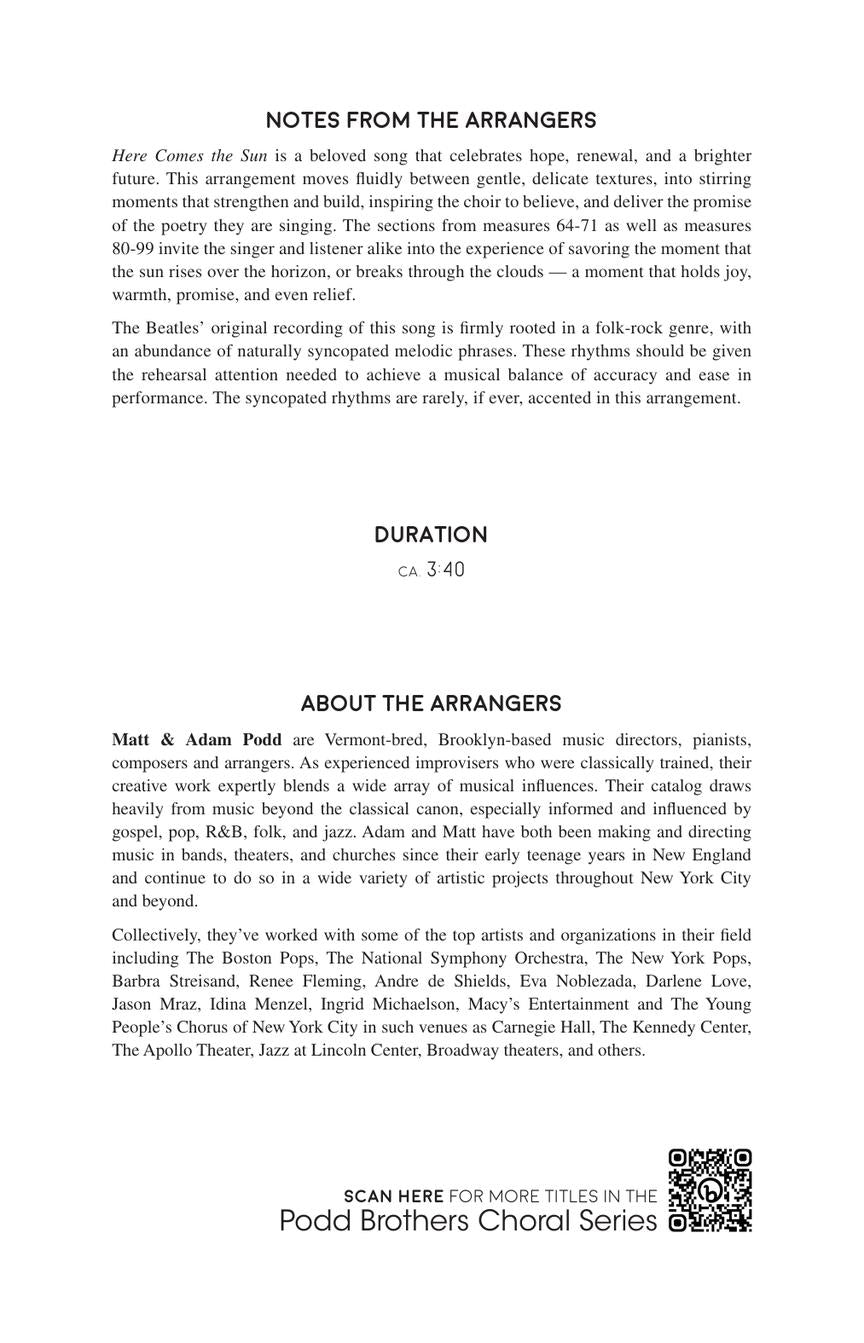 Here Comes the Sun - sample page 2