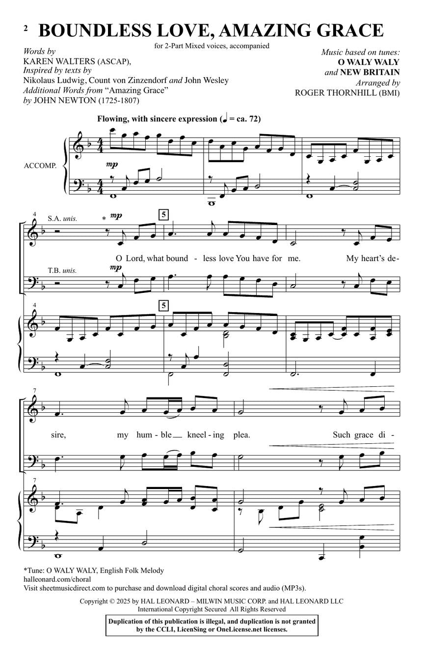 Boundless Love, Amazing Grace - sample page 2