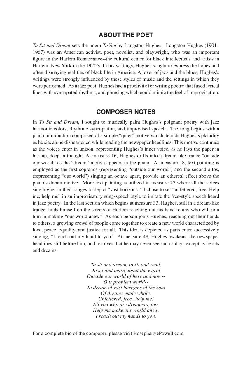 To Sit and Dream - sample page 2