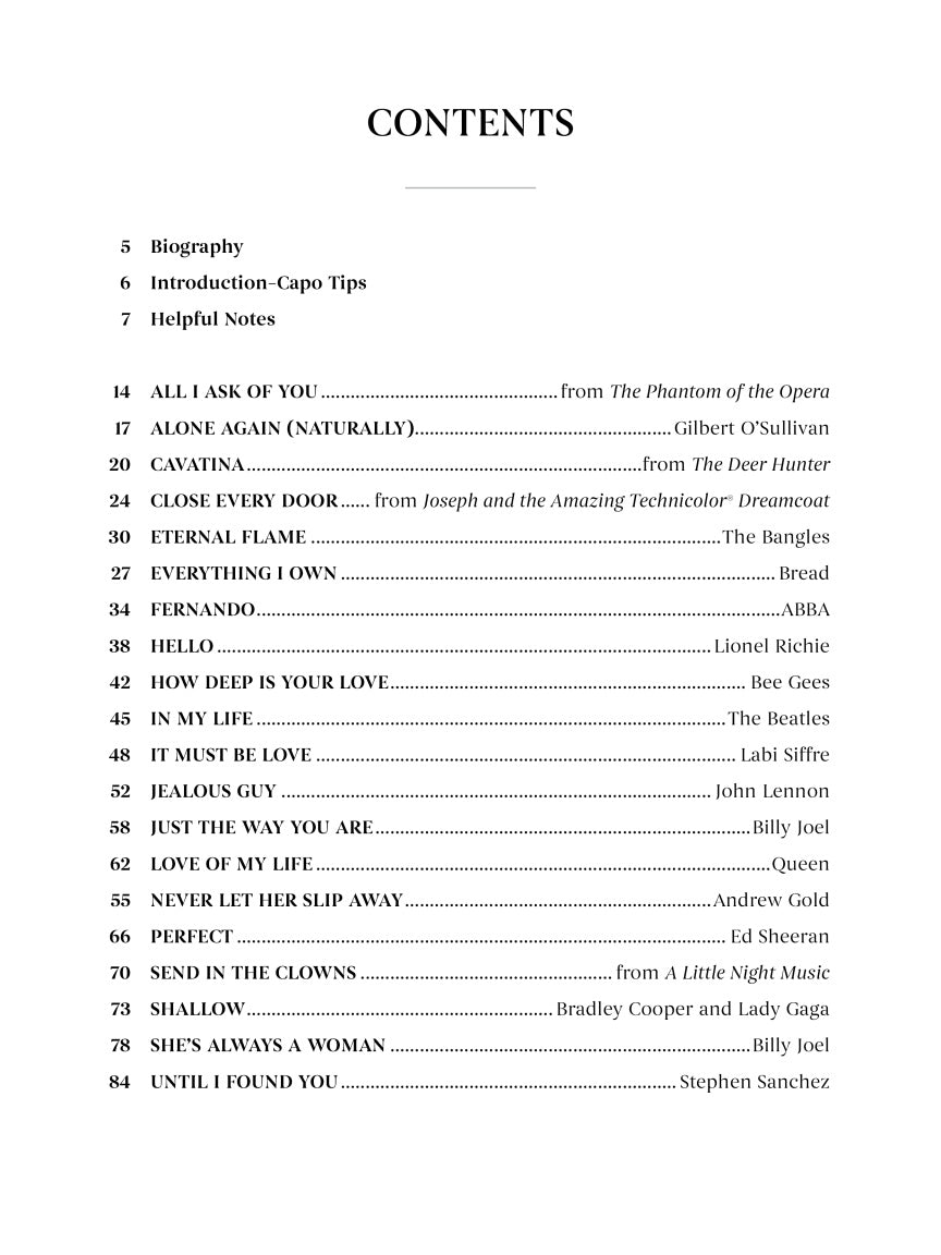Simple Songs for Classical Guitar - sample page 2