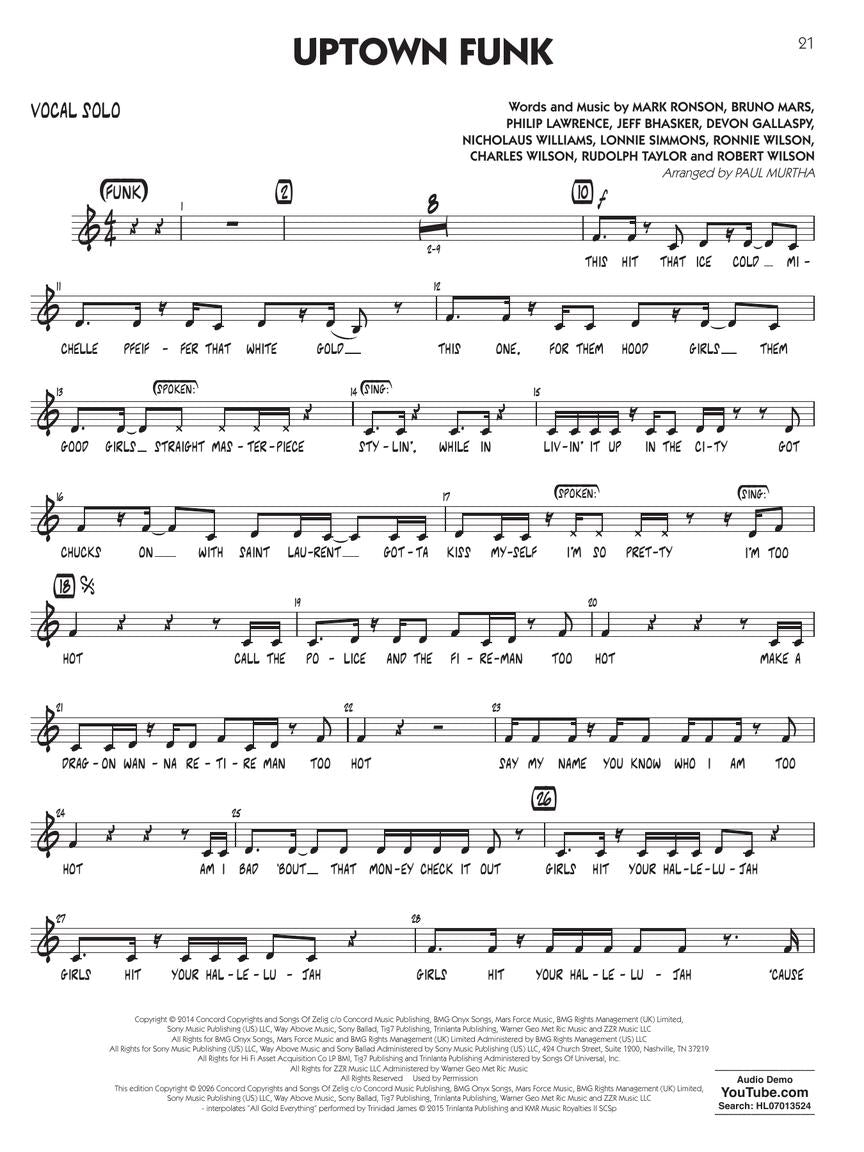 Classic Hits for the Big Band Vocalist - sample page 5