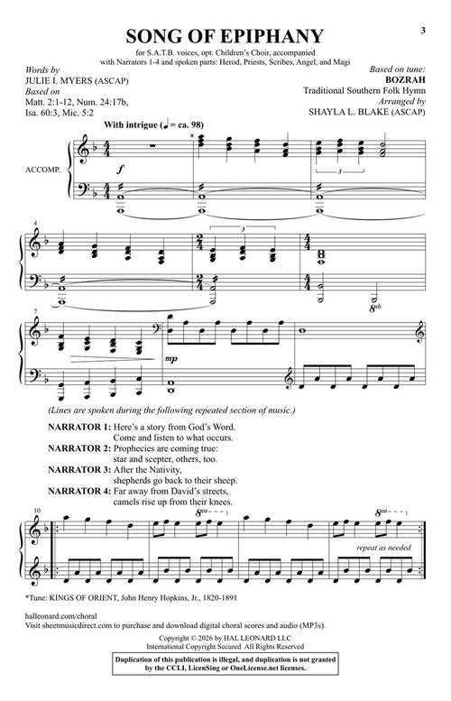 Song Of Epiphany - sample page 2