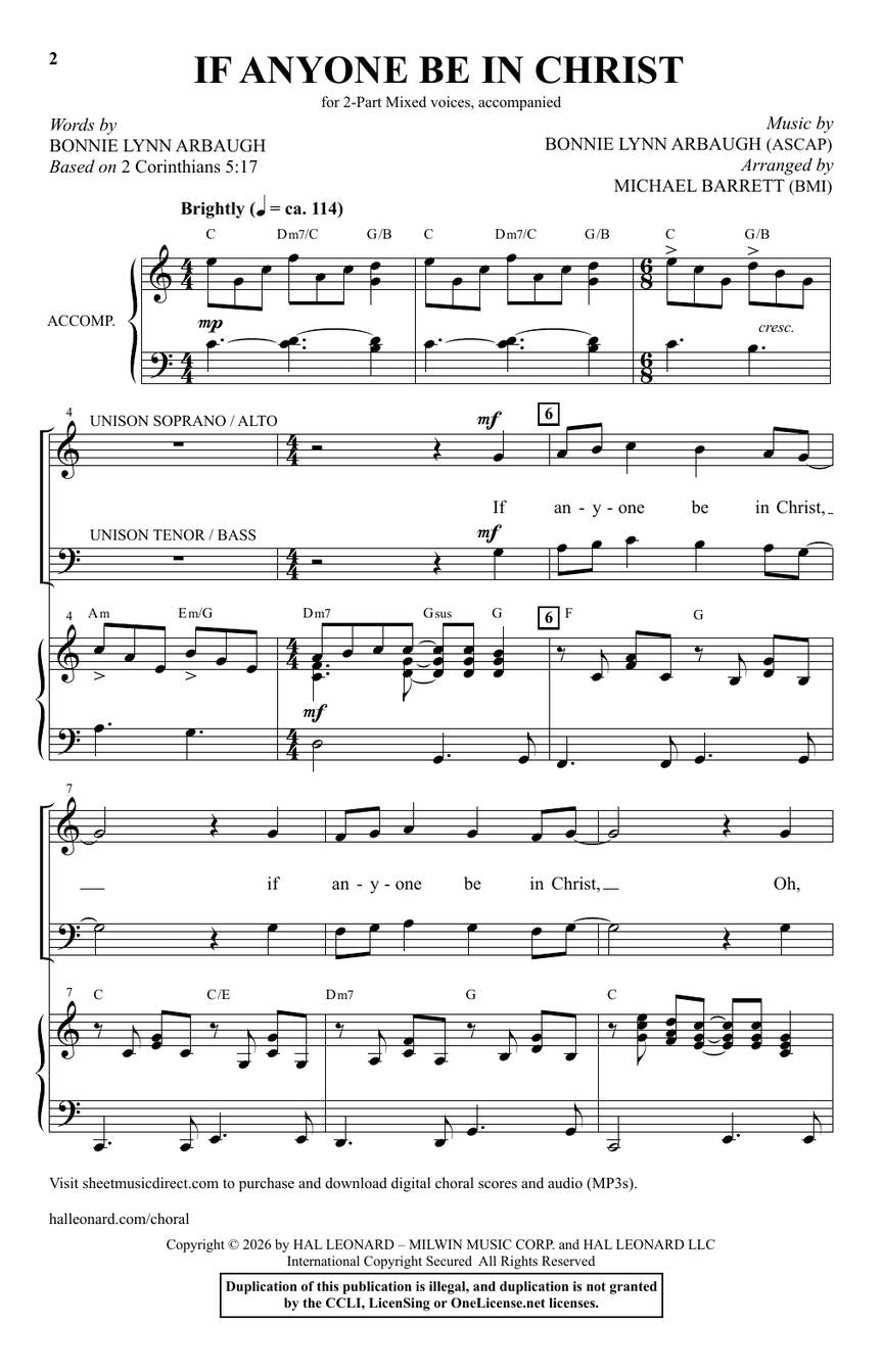 If Anyone Be In Christ - sample page 2