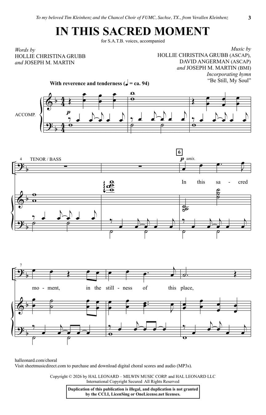 In This Sacred Moment - sample page 2