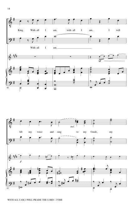 With All I Am I Will Praise My God - sample page 5
