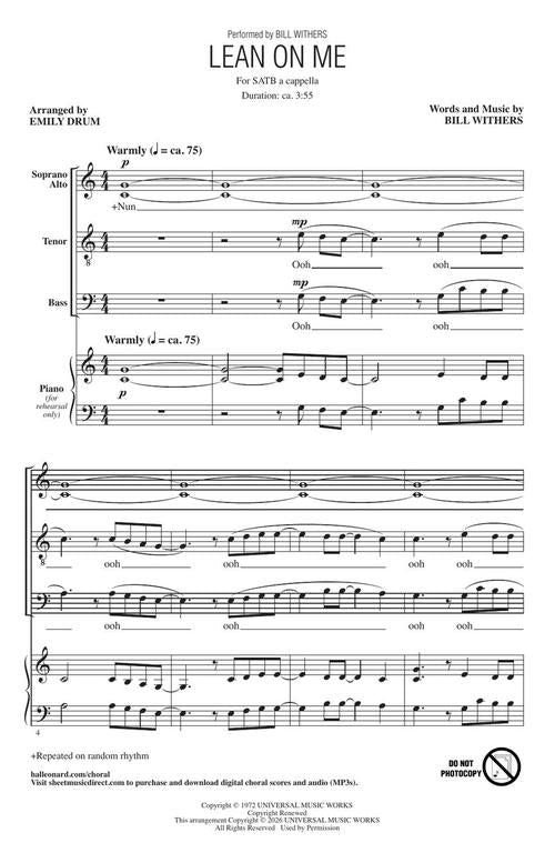 Lean on Me - sample page 2