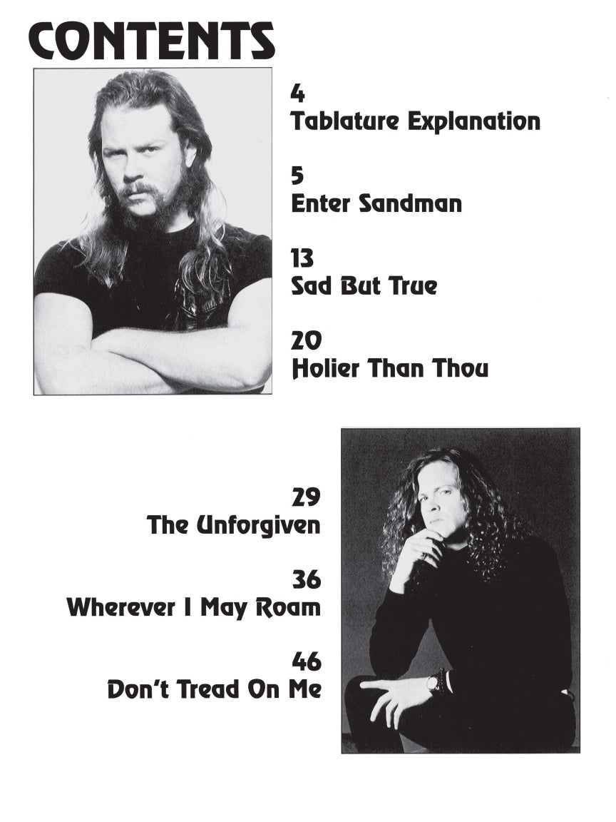Metallica – Black - sample page 2