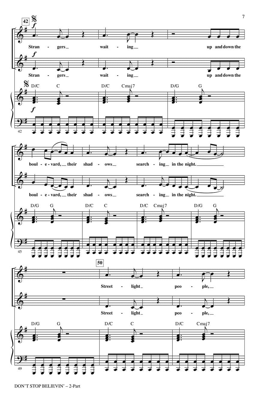 Don't Stop Believin' - sample page 1