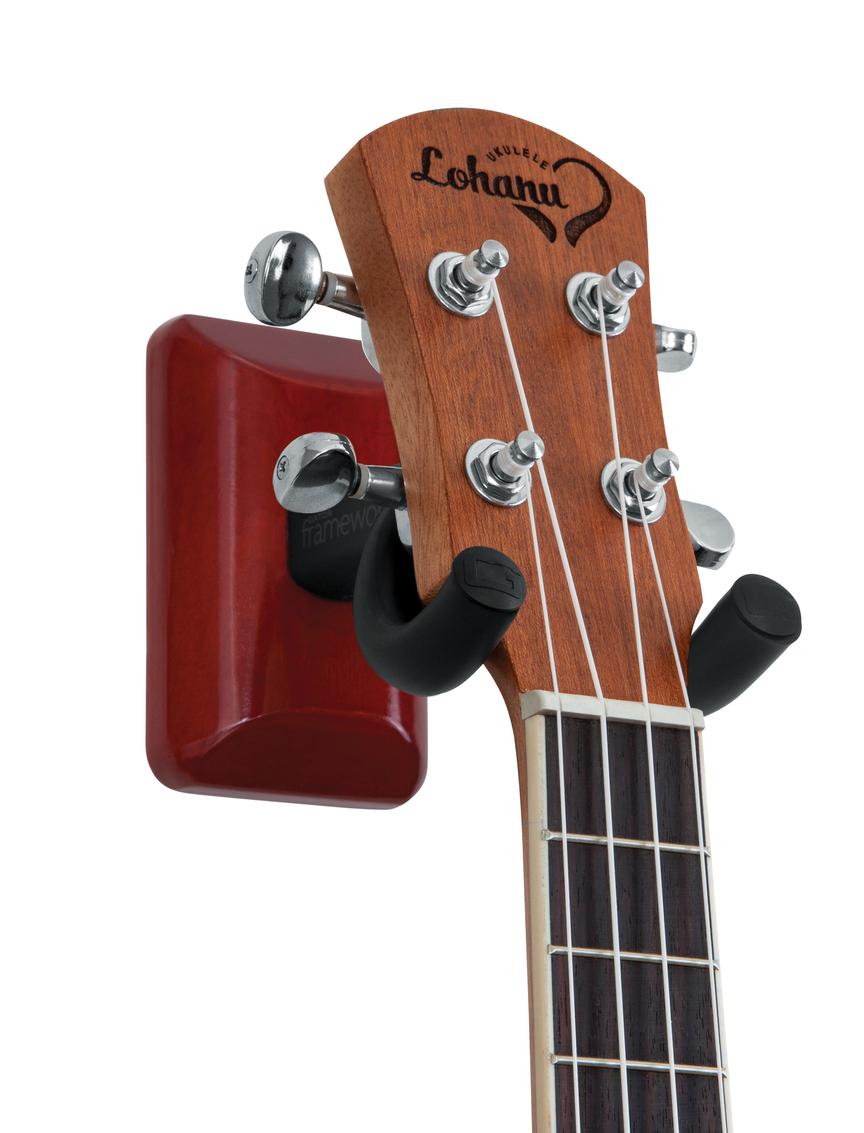 Gator Frameworks Wall Mounted Ukulele/mandolin Hanger With Cherry Mounting Plate - sample page 2
