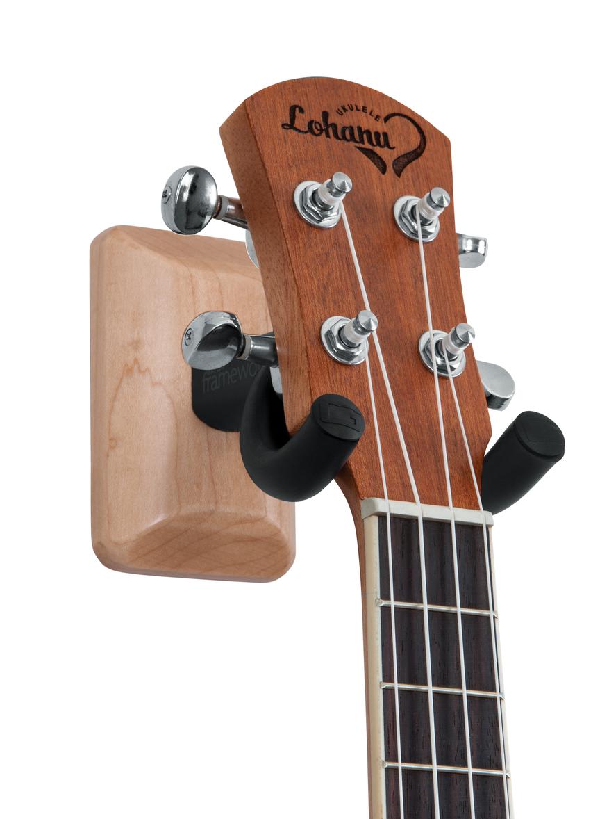 Gator Frameworks Wall Mounted Ukulele/mandolin Hanger With Maple Mounting Plate - sample page 2