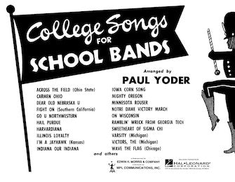 Product Cover for College Songs for School Bands – Eb Clarinet