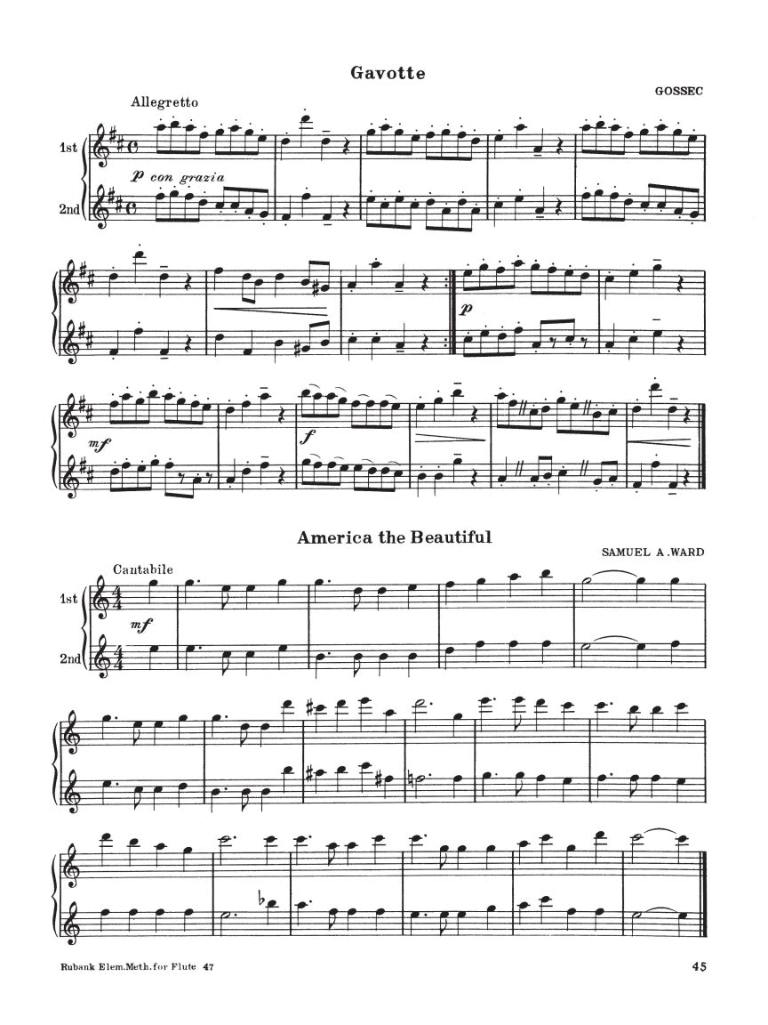Rubank Elementary Method – Flute or Piccolo - sample page 5