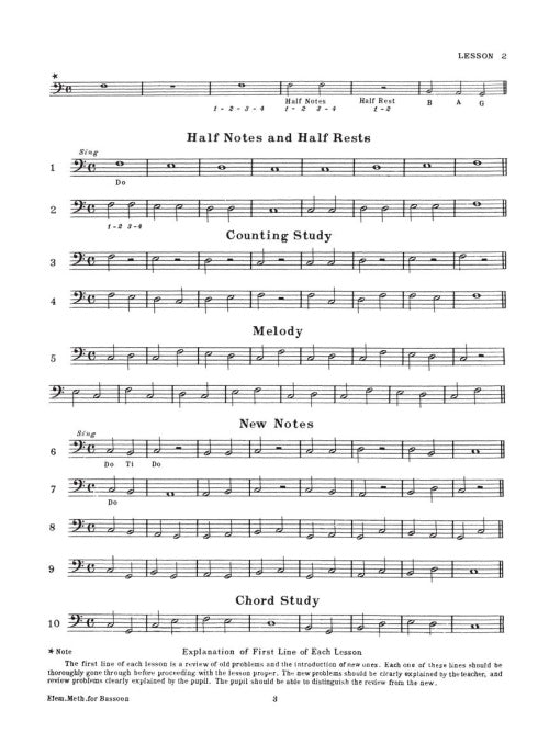 Rubank Elementary Method – Bassoon - sample page 3