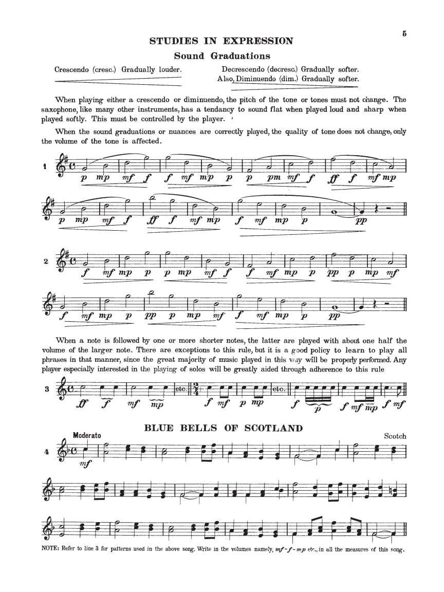 Rubank Intermediate Method – Saxophone - sample page 3