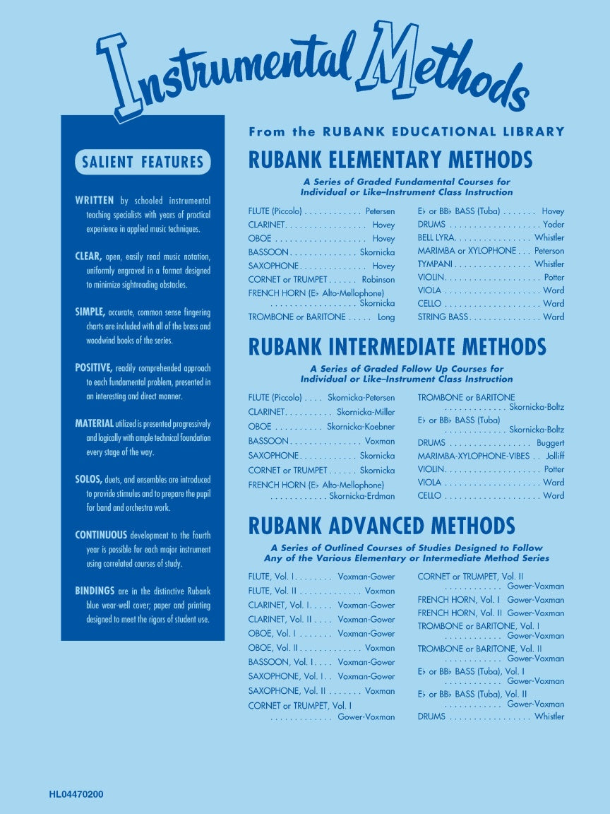 Rubank Intermediate Method – Saxophone - sample page 7