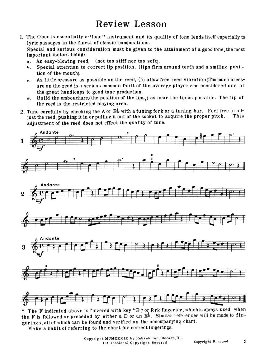 Rubank Intermediate Method – Oboe - sample page 2