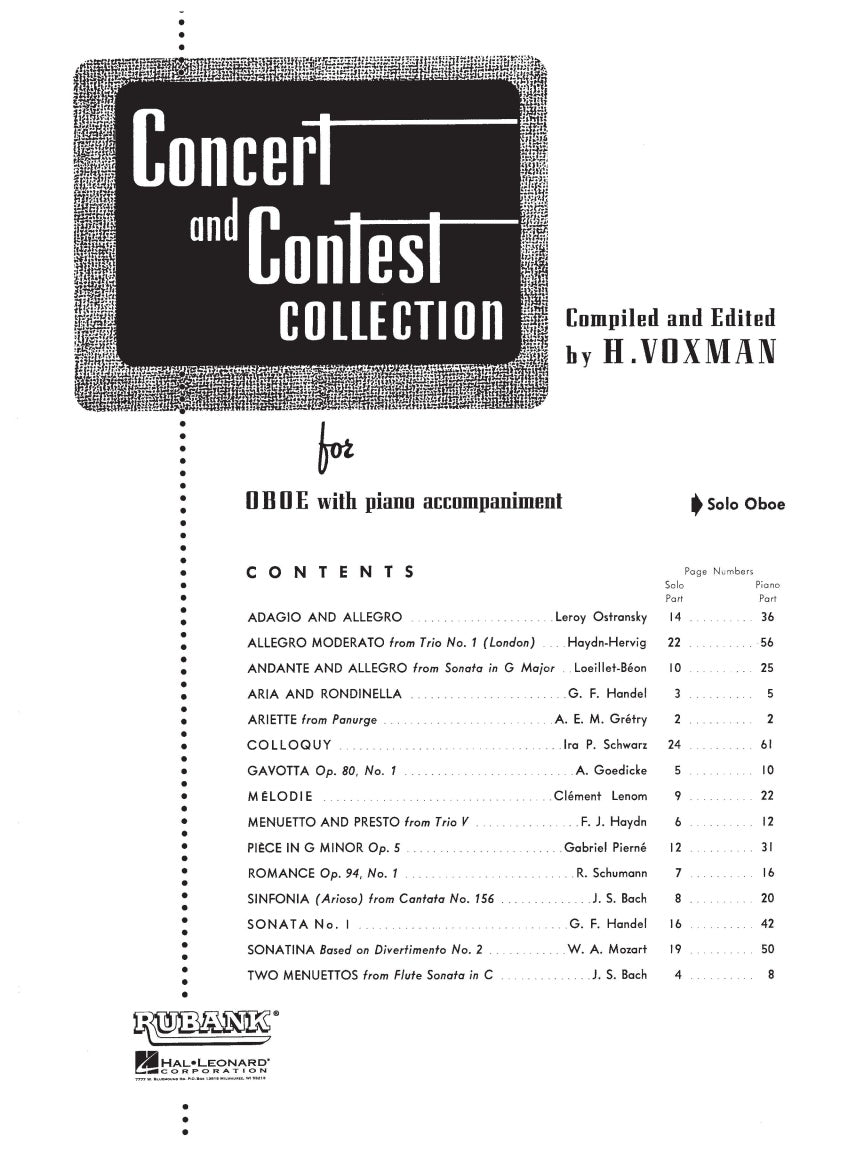 Concert and Contest Collection for Oboe - sample page 2
