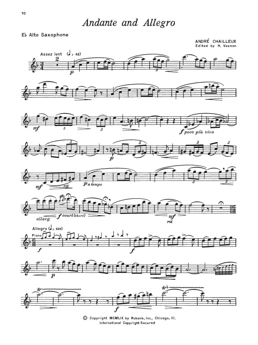 Concert and Contest Collection for Eb Alto Saxophone - sample page 4