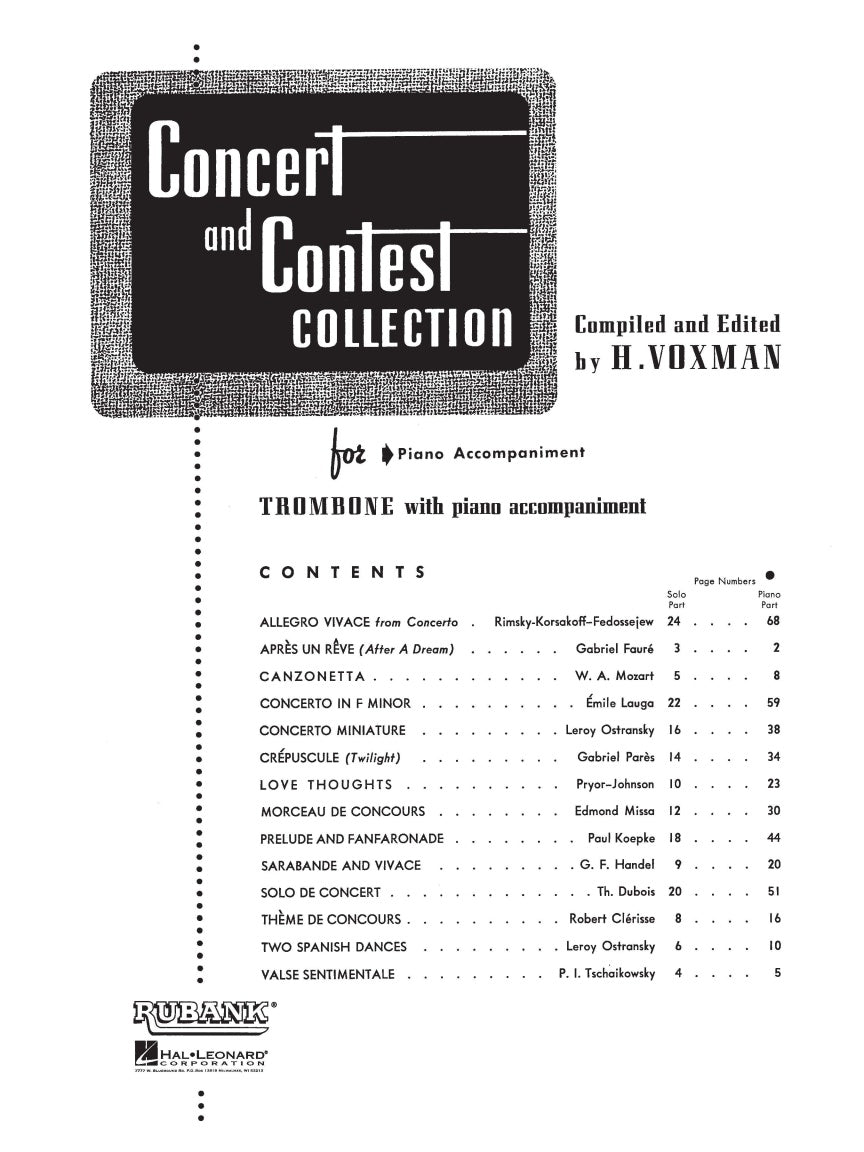 Concert and Contest Collection for Trombone - sample page 2