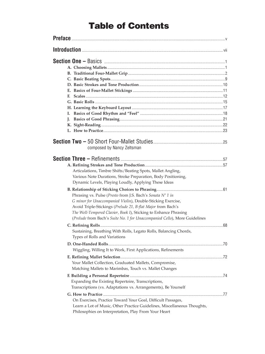 Four-Mallet Marimba Playing - sample page 2