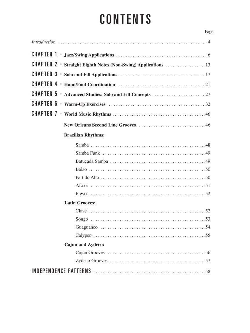 Independence on the Drumset - sample page 2