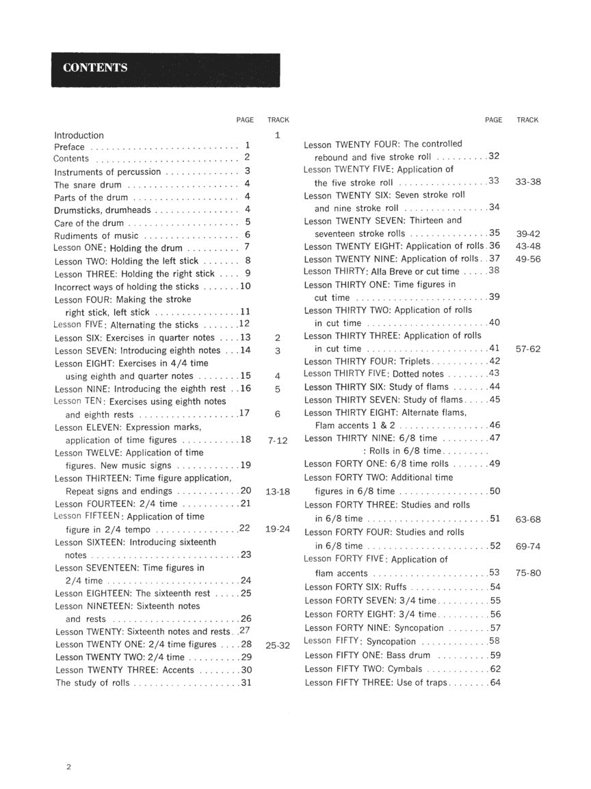 Haskell W. Harr Drum Method – Book One - sample page 2