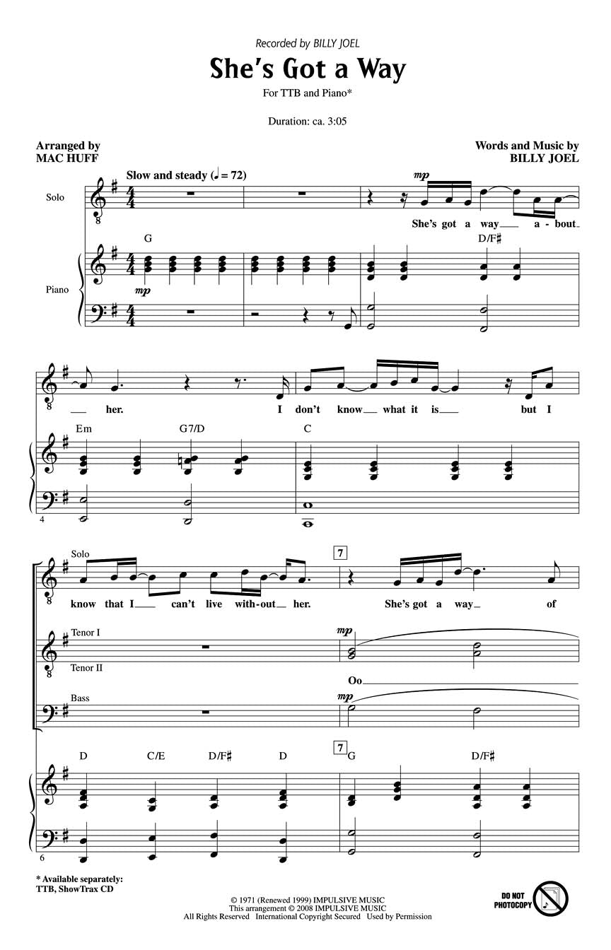 She's Got a Way - sample page 1