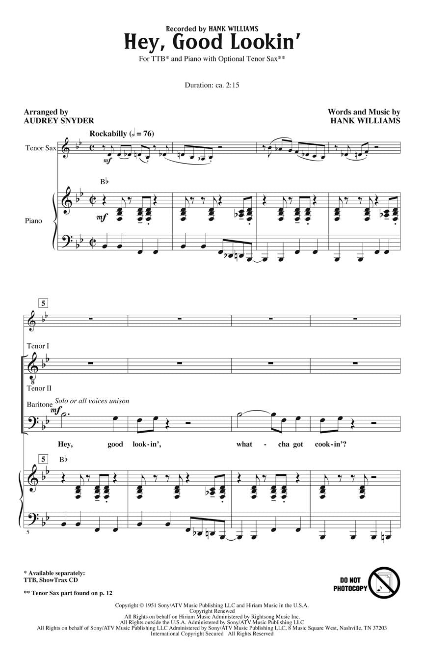Hey, Good Lookin' - sample page 1