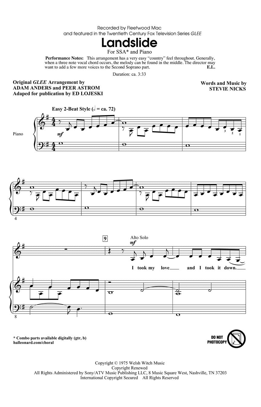 Landslide - sample page 1