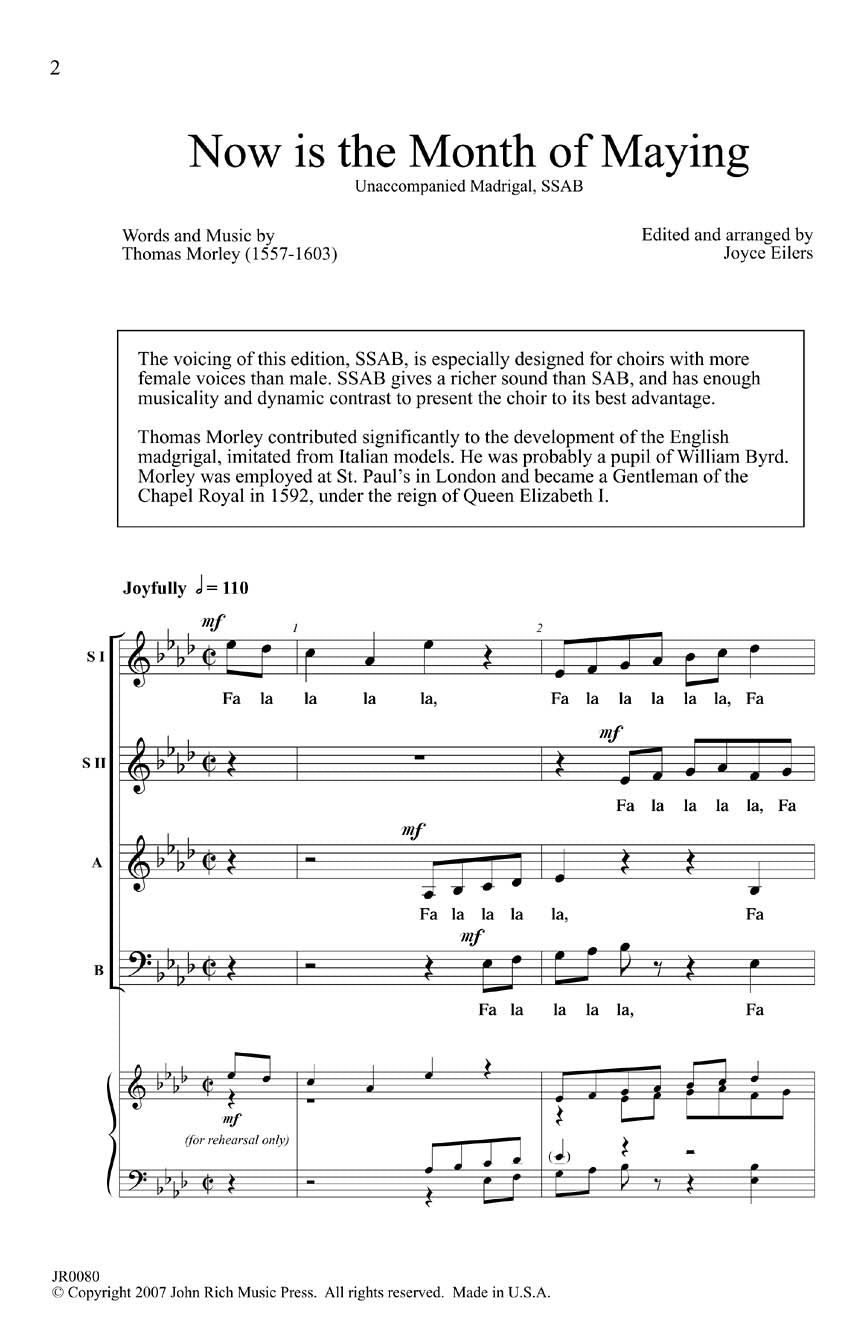 Now Is the Month of Maying - sample page 1
