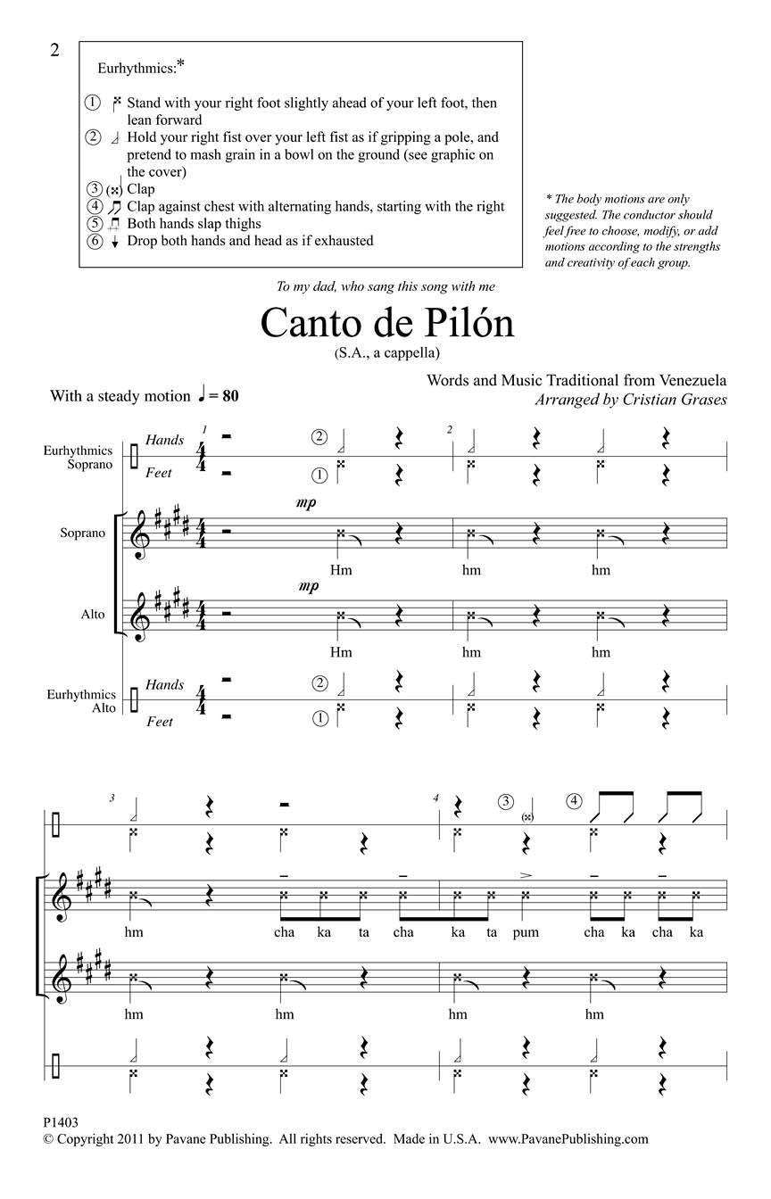 Canto de Pilon - sample page 1