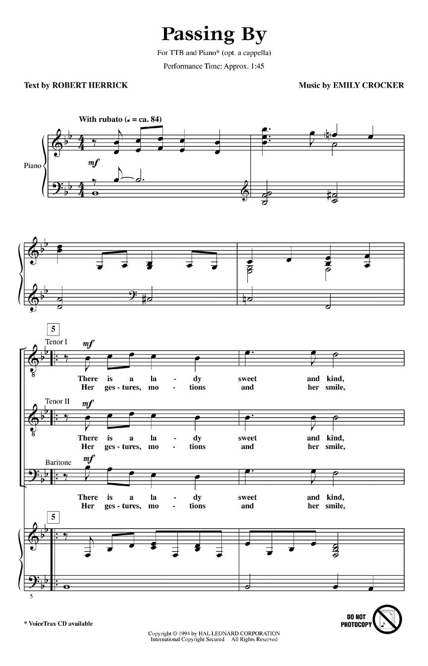 Passing By - sample page 1