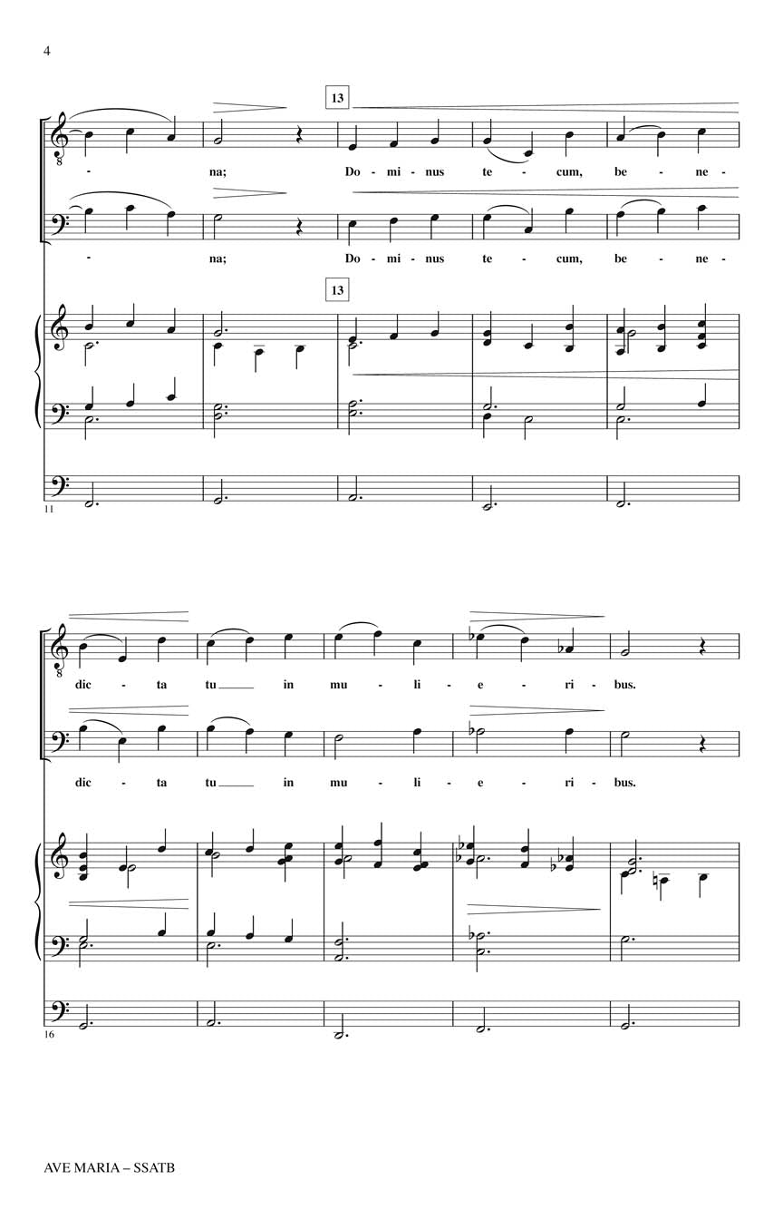 Ave Maria - String Quartet - sample page 2