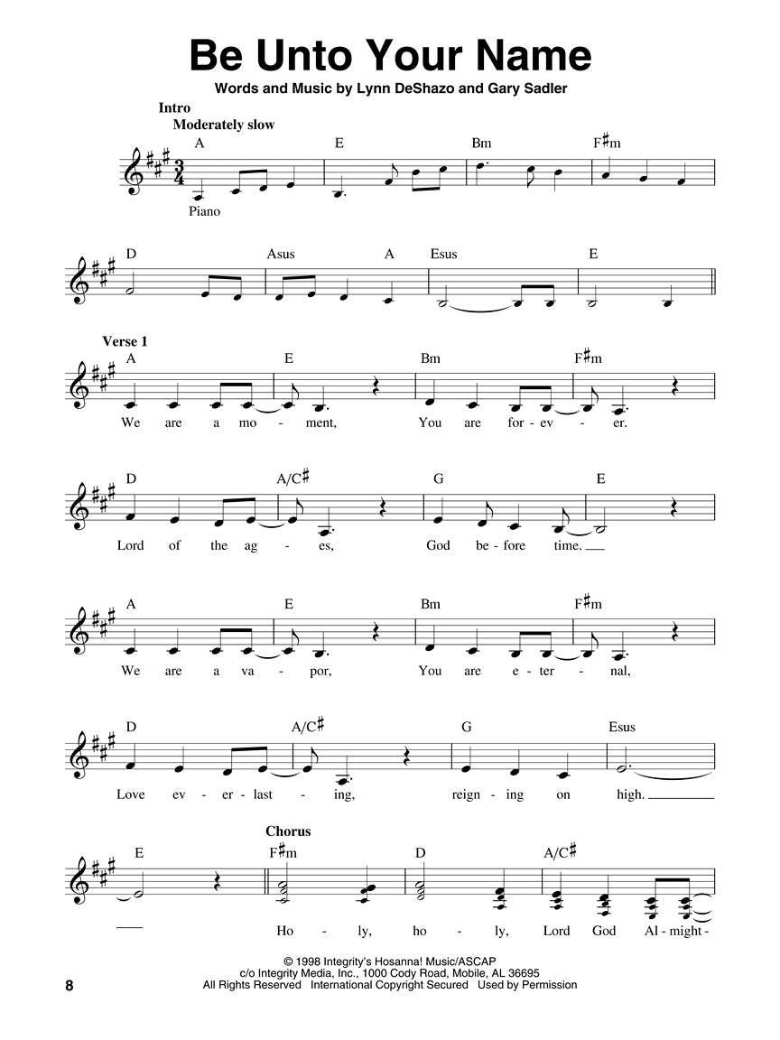 Holy Is the Lord – Vocal Edition - sample page 1