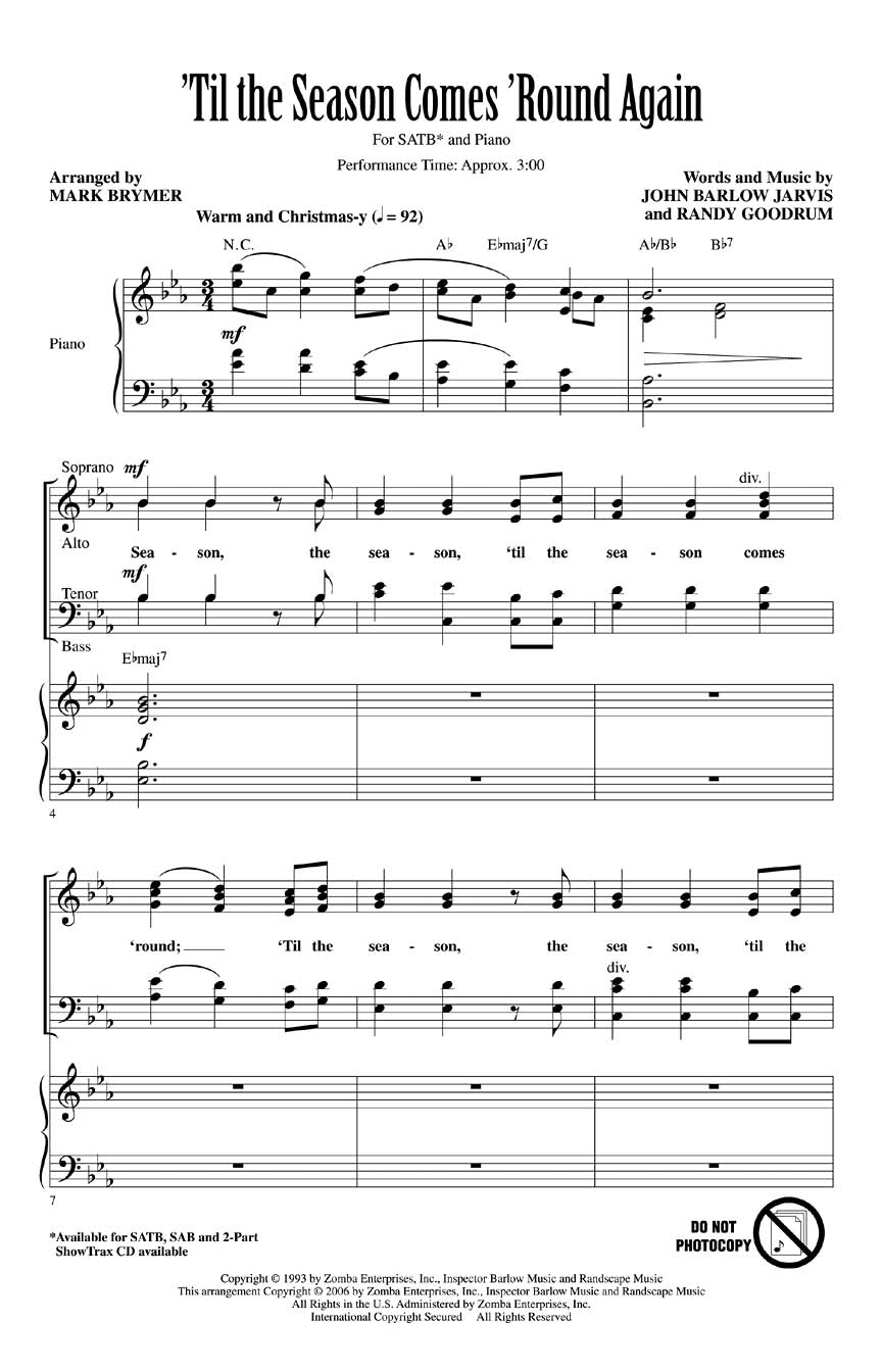 'Til the Season Comes 'Round Again - sample page 1