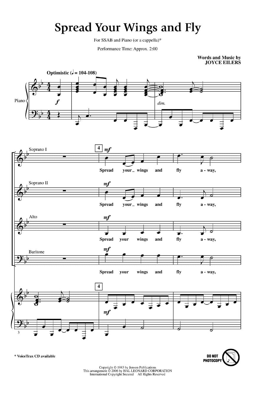 Spread Your Wings and Fly - sample page 1