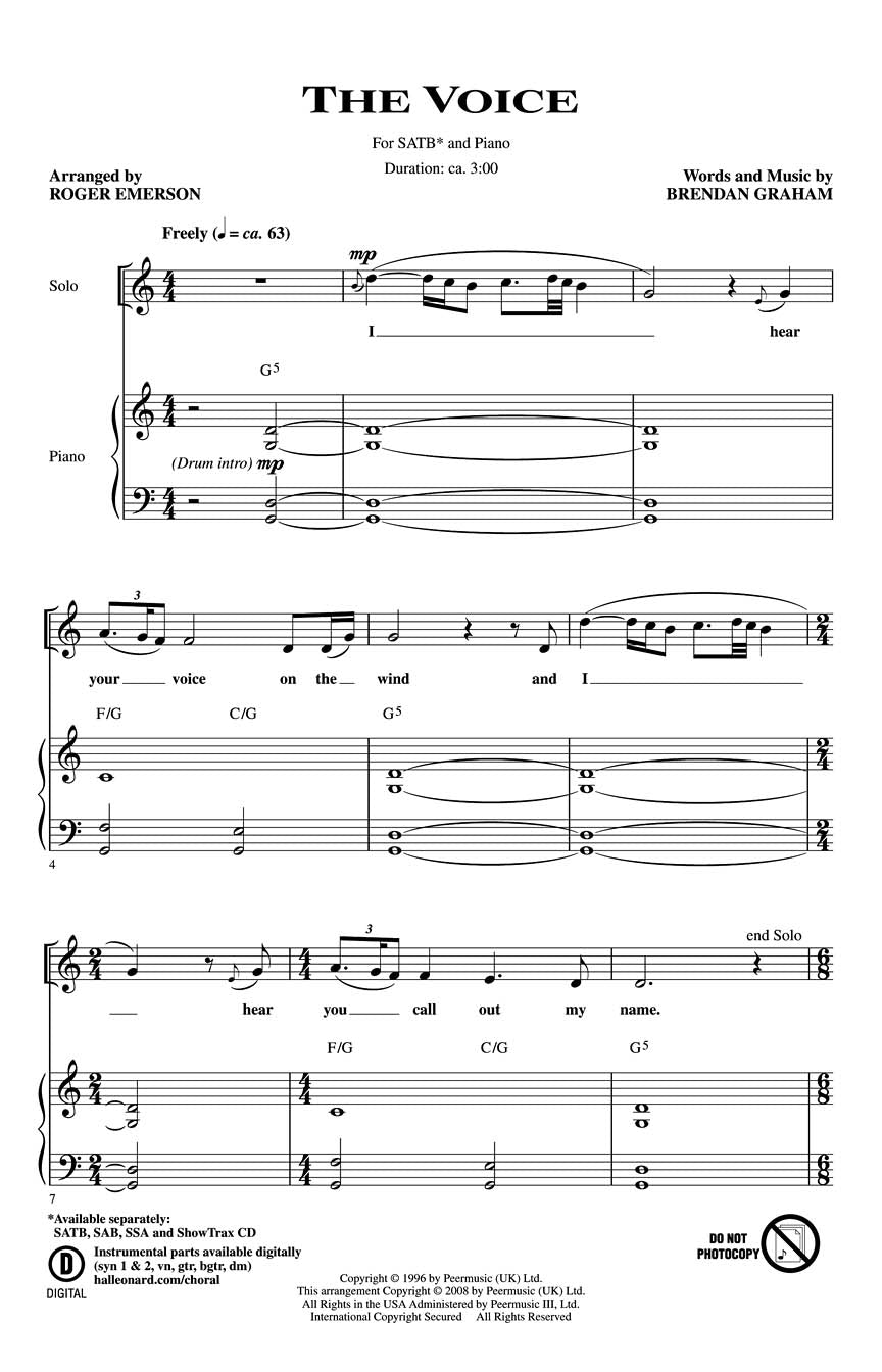 The Voice - sample page 1