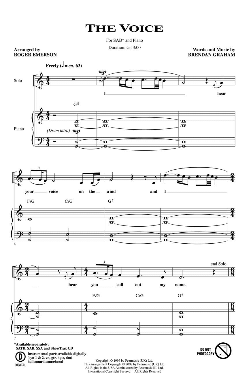 The Voice - sample page 1