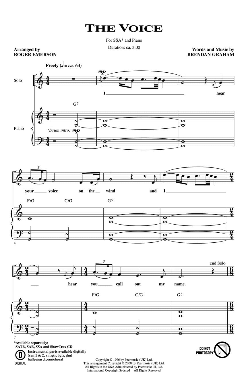 The Voice - sample page 1