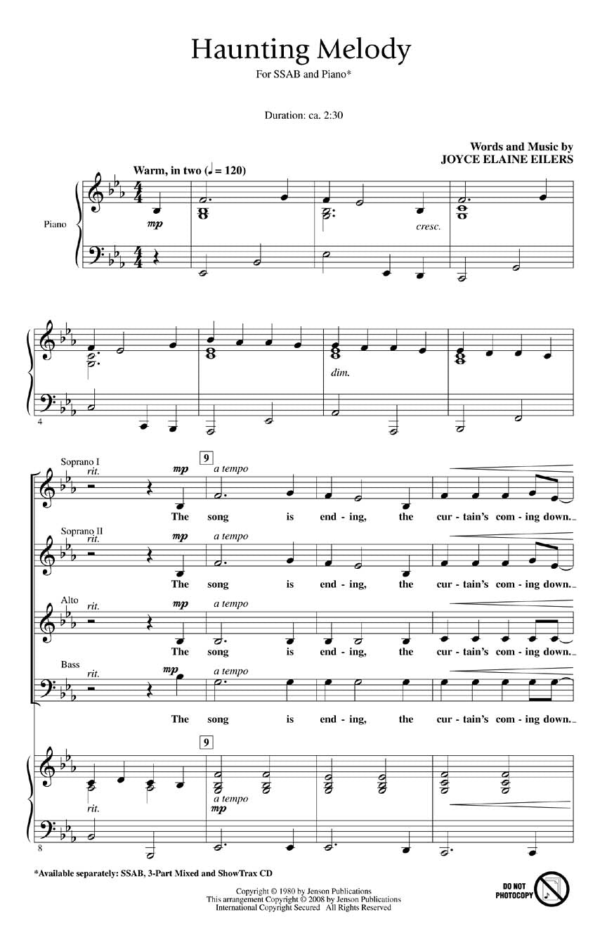 Haunting Melody - sample page 1
