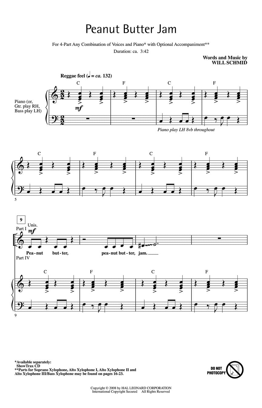 Peanut Butter Jam - sample page 1