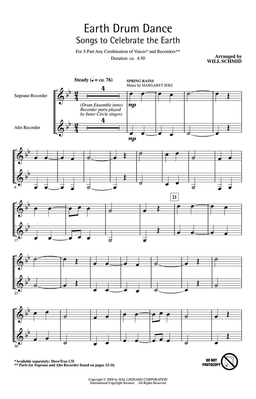 Earth Drum Dance - sample page 1