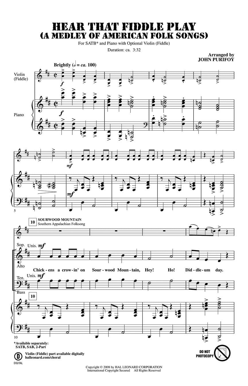 Hear That Fiddle Play - sample page 1