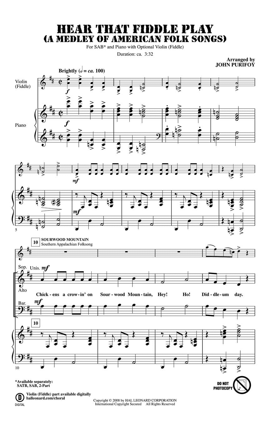 Hear That Fiddle Play - sample page 1