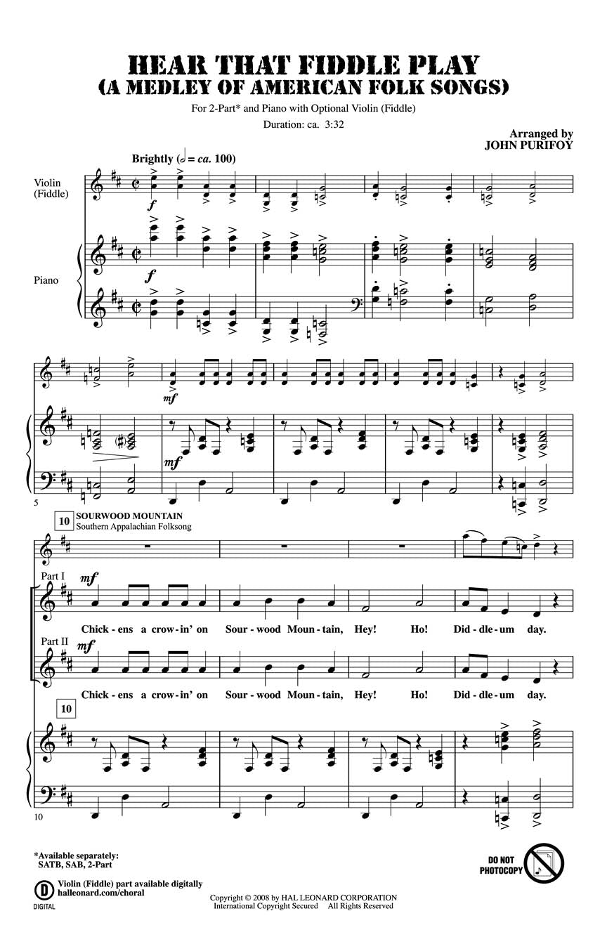 Hear That Fiddle Play - sample page 1