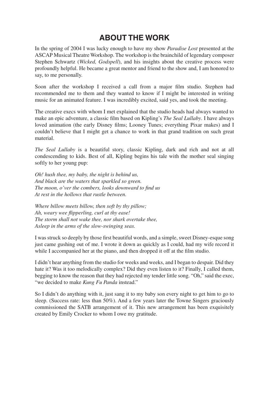 The Seal Lullaby - sample page 2